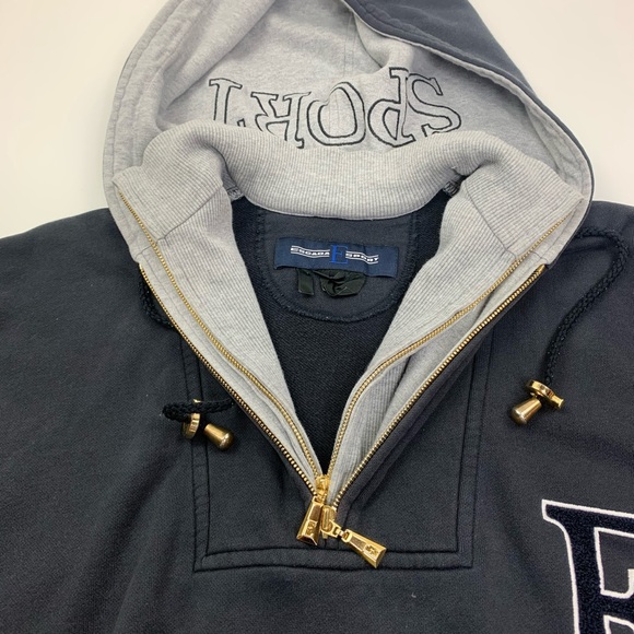 Escada Sport Vintage Letter Hoodie Dual Zip Large - Picture 6 of 13